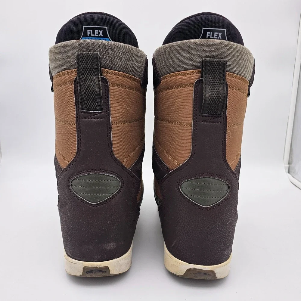Vans Encore Snow Boots Mens 11 Brown BOA Coiler Flex Liner Snowboarding Winter